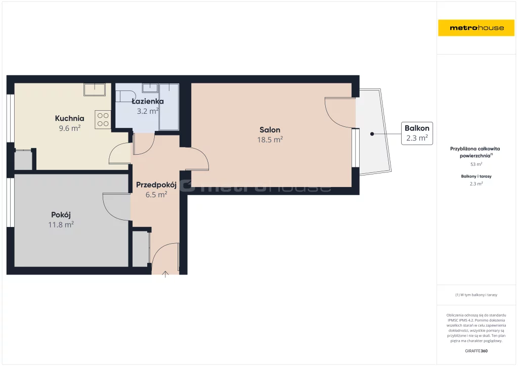 2 pokoje, mieszkanie 49,32 m², piętro 4, oferta nr , SMRIJE864, Oświęcim, Tysiąclecia
