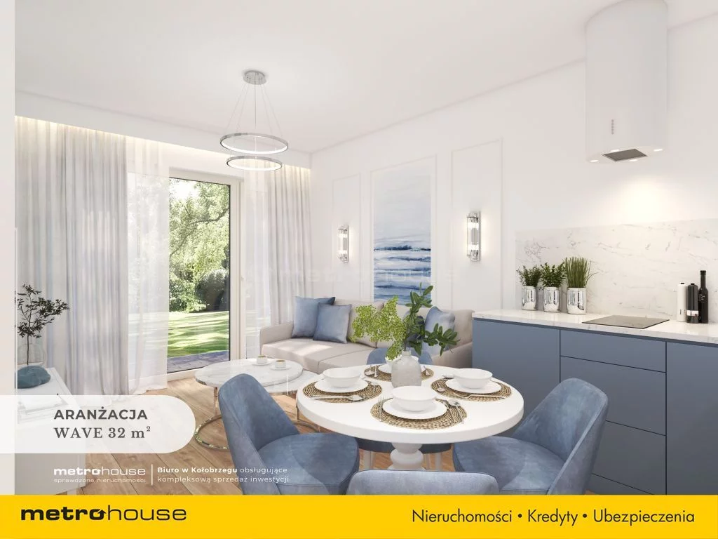 2 pokoje, mieszkanie 32,06 m², piętro 1, oferta nr , SMNUPA726, Ustronie Morskie