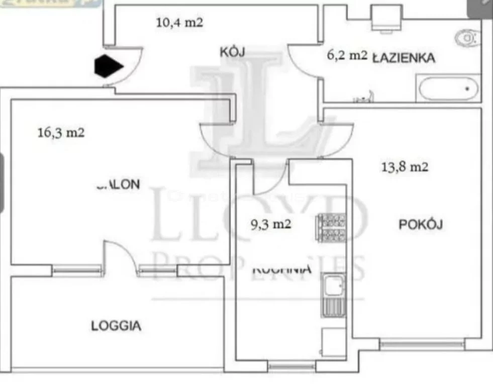 Apartament na sprzedaż, 56,00 m², 2 pokoje, piętro 5, oferta nr SMLUFY158