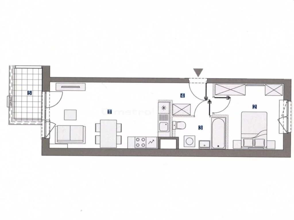 2 pokoje, mieszkanie 43,32 m², piętro 7, oferta nr , SMBURA204, Warszawa, Mokotów, Mokotów