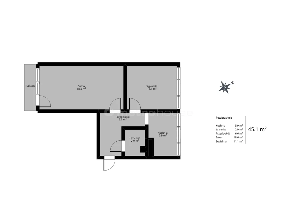 2 pokoje, mieszkanie 45,13 m², piętro 2, oferta nr , SMTADU885, Łódź, Bałuty, Bałuty, Wici