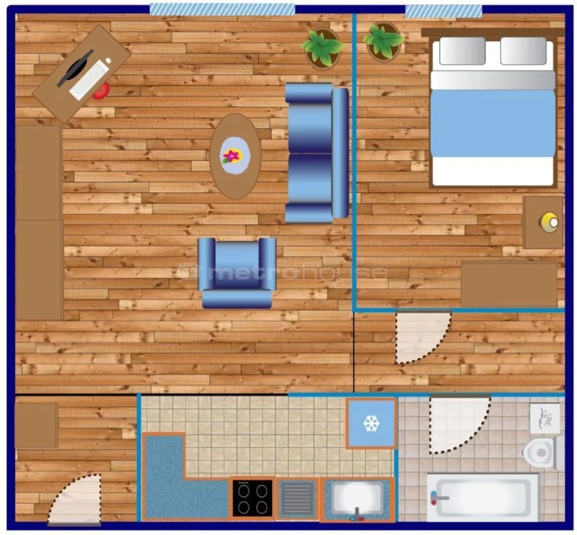 2 pokoje, mieszkanie 36,80 m², piętro 2, oferta nr , SMPUDY497, Kraków, Grzegórzki, Dąbie, Widok