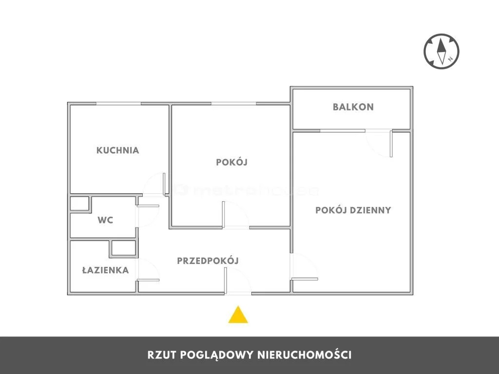 2 pokoje, mieszkanie 48,10 m², piętro 1, oferta nr , SMLUTE324, Kołobrzeg, Wschodnia