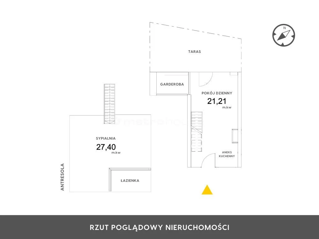 2 pokoje, apartament 48,61 m², piętro 3, oferta nr , SMHIHU496, Sianożęty, Wschodnia