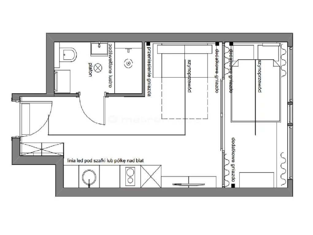 Mieszkanie na sprzedaż, 27,39 m², 2 pokoje, 21 piętro, oferta nr SMTAKA720