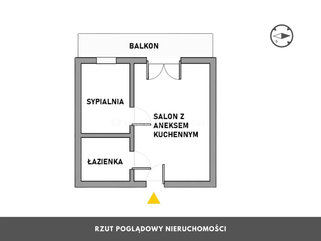 2 pokoje, apartament 48,16 m², piętro 1, oferta nr , RIHE032, Ustronie Morskie, Zachodnia