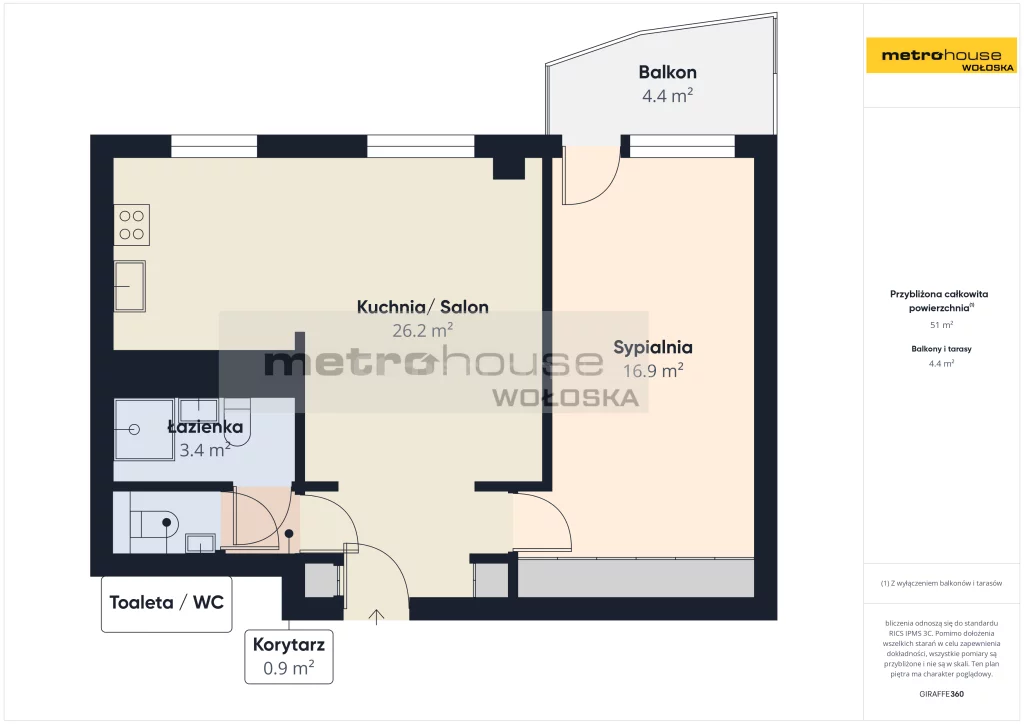 2 pokoje, mieszkanie 51,00 m², piętro 10, oferta nr , WMNABE835, Warszawa, Ochota, Ochota, Al. Jerozolimskie