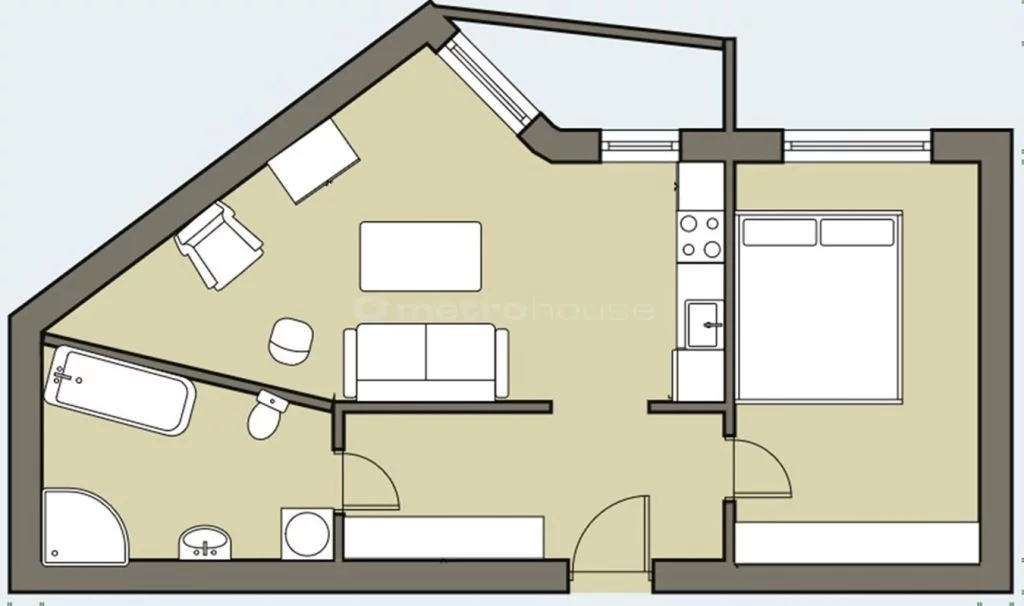2 pokoje, mieszkanie 48,00 m², piętro 9, oferta nr , WMSUVI999, Warszawa, Mokotów, Mokotów, Bukowińska