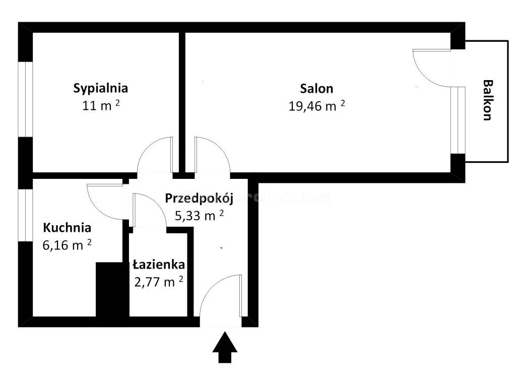 2 pokoje, mieszkanie 45,00 m², piętro 3, oferta nr , WMVUHE749, Gdańsk, Przymorze, Jagiellońska