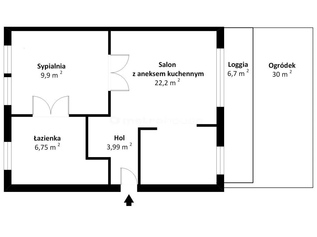 2 pokoje, mieszkanie 43,00 m², parter, oferta nr , WMPIZU998, Warszawa, Wawer, Wawer, Kaszmirowa
