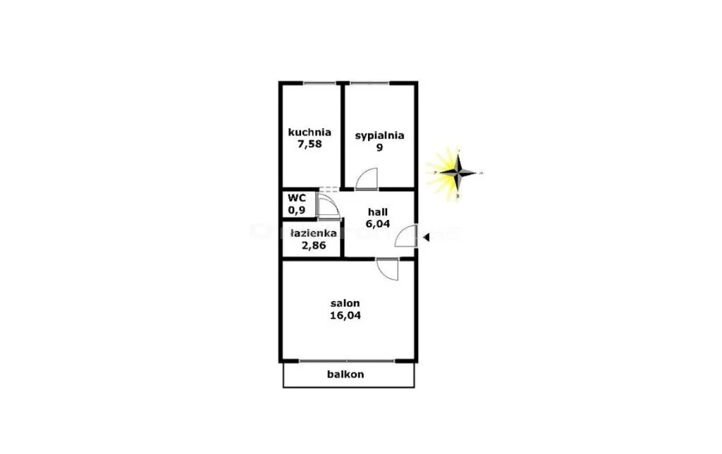 2 pokoje, mieszkanie 42,42 m², piętro 5, oferta nr , WMNIKI767, Łódź, Polesie, Polesie, Olimpijska