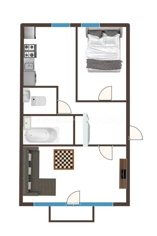 2 pokoje, mieszkanie 38,00 m², piętro 4, oferta nr , WMRACY821, Warszawa, Mokotów, Mokotów