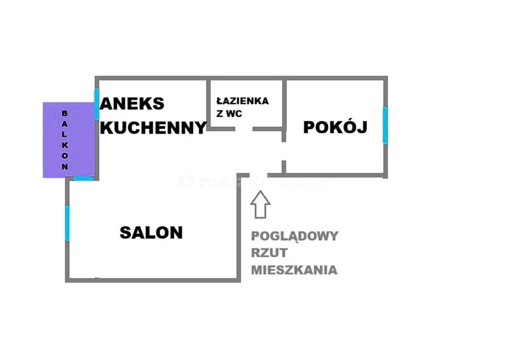 2 pokoje, mieszkanie 38,80 m², parter, oferta nr , WMTIJI580, Puck, Wejherowska