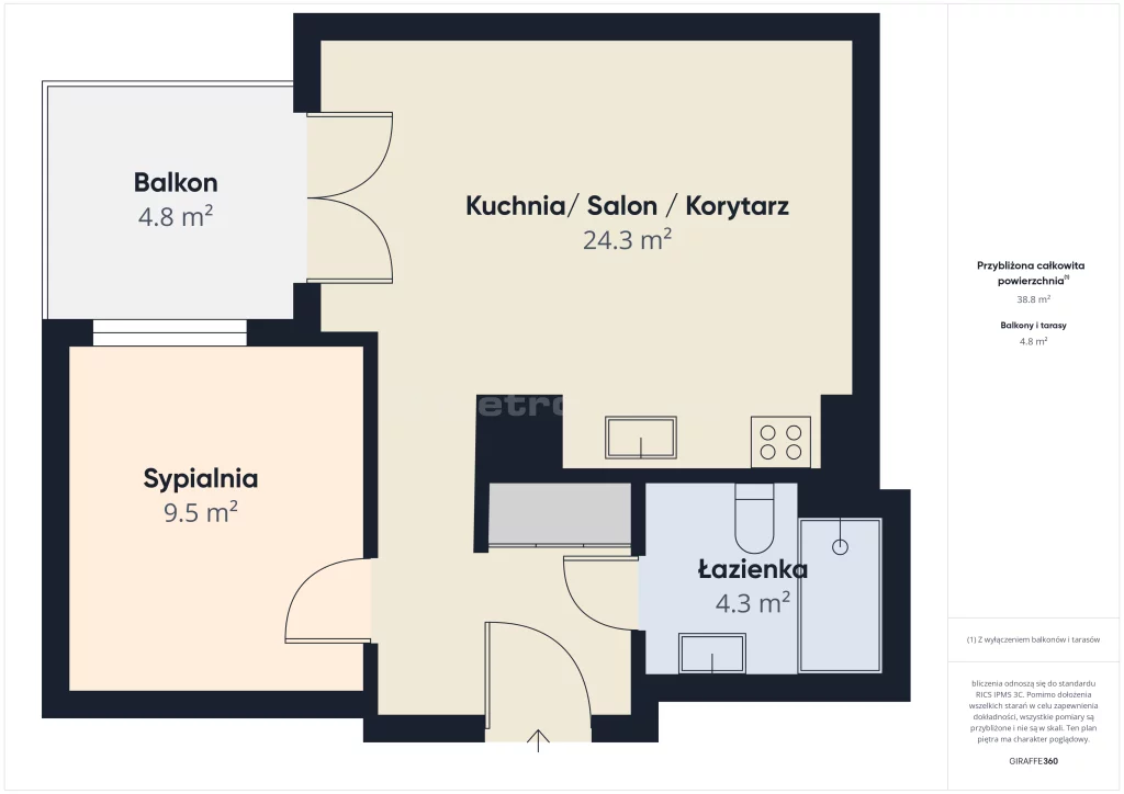 2 pokoje, mieszkanie 39,22 m², piętro 2, oferta nr , WMKEPI926, Warszawa, Żeńców