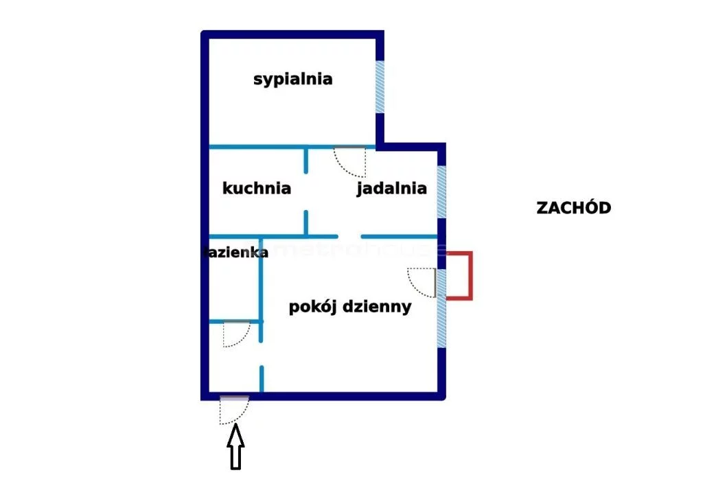 3 pokoje, mieszkanie 43,00 m², piętro 4, oferta nr , SMJAJA256, Ustka, Bałtycka
