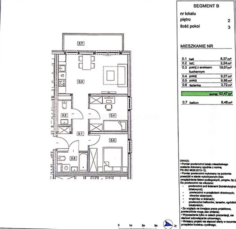 3 pokoje, mieszkanie 52,50 m², piętro 2, oferta nr , SMDOFU695, Warszawa, Białołęka, Białołęka, Berensona