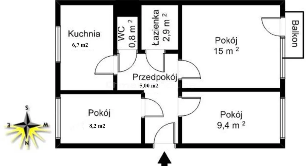 3 pokoje, mieszkanie 48,00 m², piętro 2, oferta nr , GUDO458, Tomaszów Mazowiecki, Bohuszewiczówny