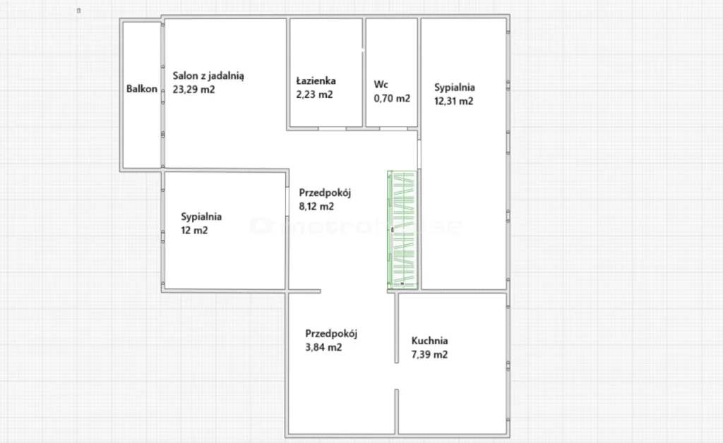 3 pokoje, mieszkanie 72,33 m², parter, oferta nr , SMDIJU682, Siedlce, Bolesława Chrobrego