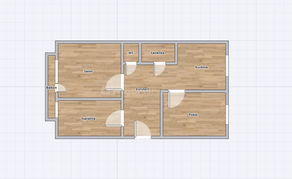3 pokoje, mieszkanie 62,62 m², piętro 4, oferta nr , SMCUSA378, Bytom, Śródmieście