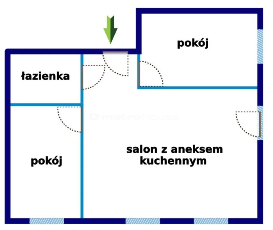3 pokoje, mieszkanie 51,91 m², parter, oferta nr , SMRANI328, Polanica-Zdrój, Dąbrowskiego