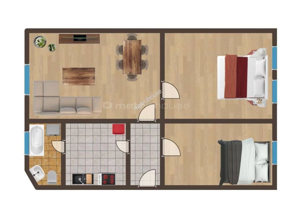 3 pokoje, mieszkanie 67,00 m², piętro 3, oferta nr , SMLATU783, Gliwice, Śródmieście, Śródmieście, Daszyńskiego
