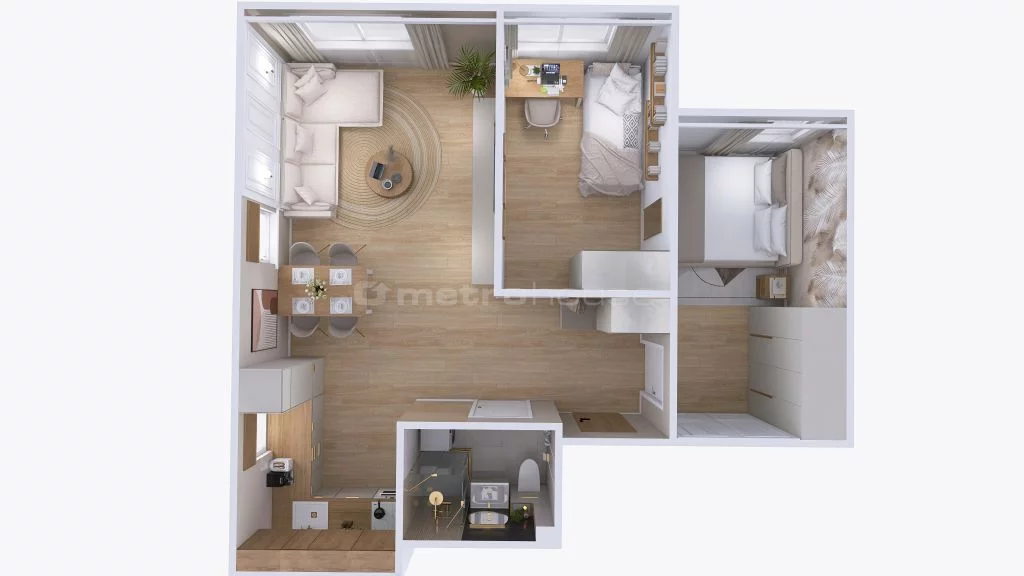 3 pokoje, mieszkanie 45,90 m², piętro 2, oferta nr , SMCESY668, Siedlce, Dreszera