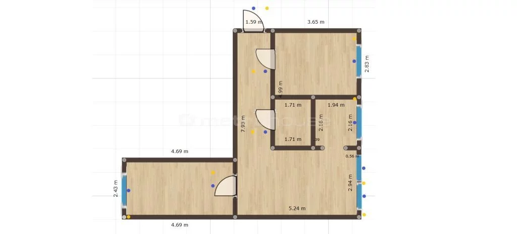 3 pokoje, mieszkanie 48,50 m², piętro 1, oferta nr , SMCOTI148, Szczecin, Zachód, Pomorzany, Dunikowskiego