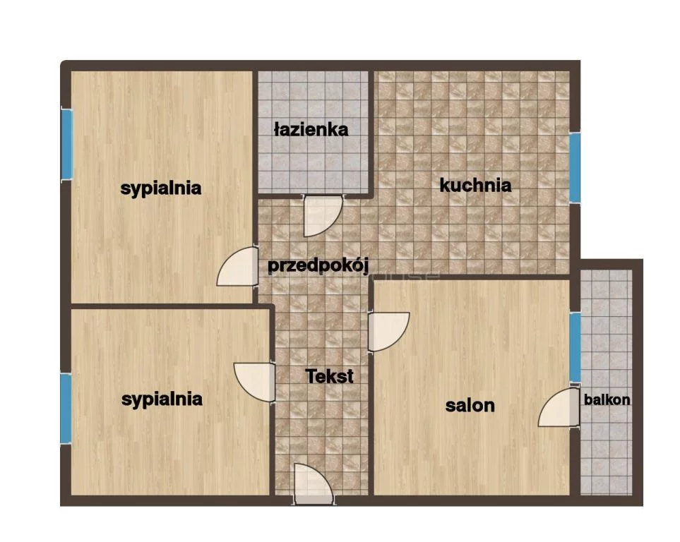 3 pokoje, mieszkanie 54,70 m², parter, oferta nr , SMTOHY536, Olsztyn, Dywizjonu 303
