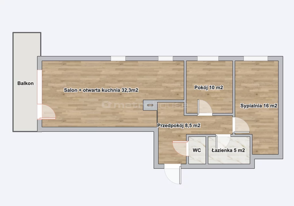 3 pokoje, mieszkanie 73,36 m², piętro 1, oferta nr , SMJUBU768, Warszawa, Mokotów, Mokotów, Dzikich jabłoni