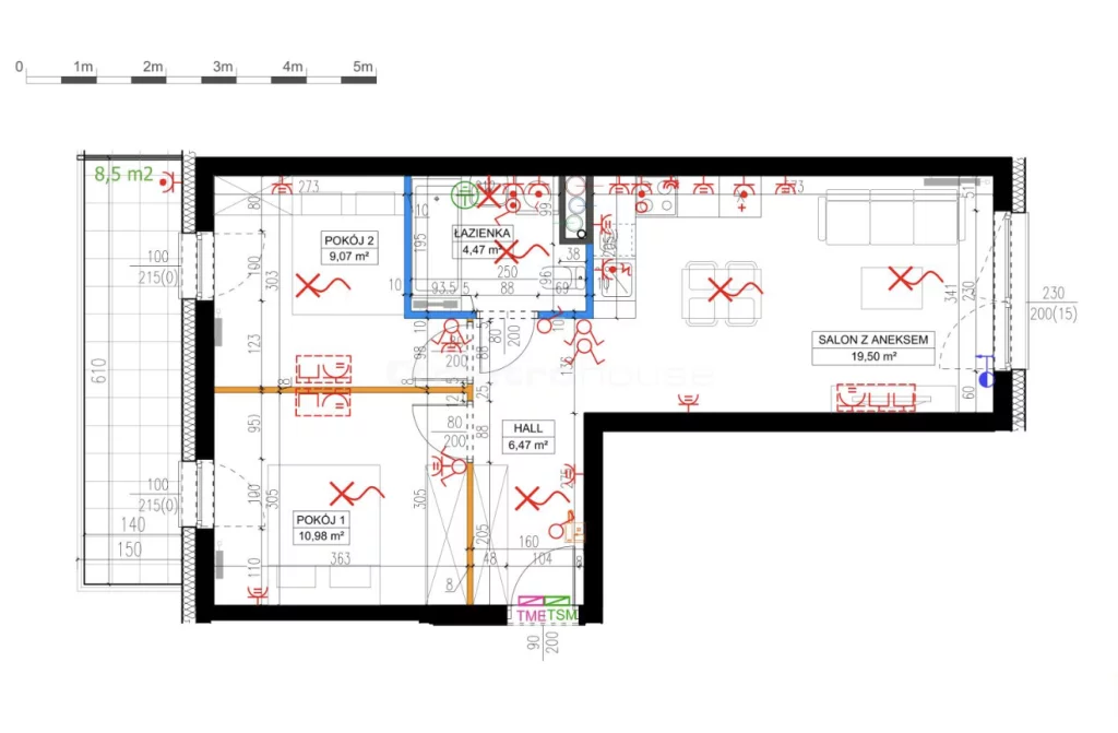 3 pokoje, mieszkanie 51,11 m², piętro 3, oferta nr , SMVOSA785, Garby