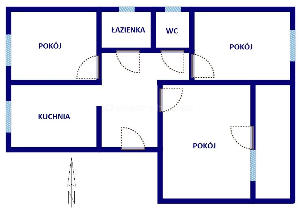 3 pokoje, mieszkanie 60,60 m², parter, oferta nr , SMKENE856, Dobre Miasto, Gdańska