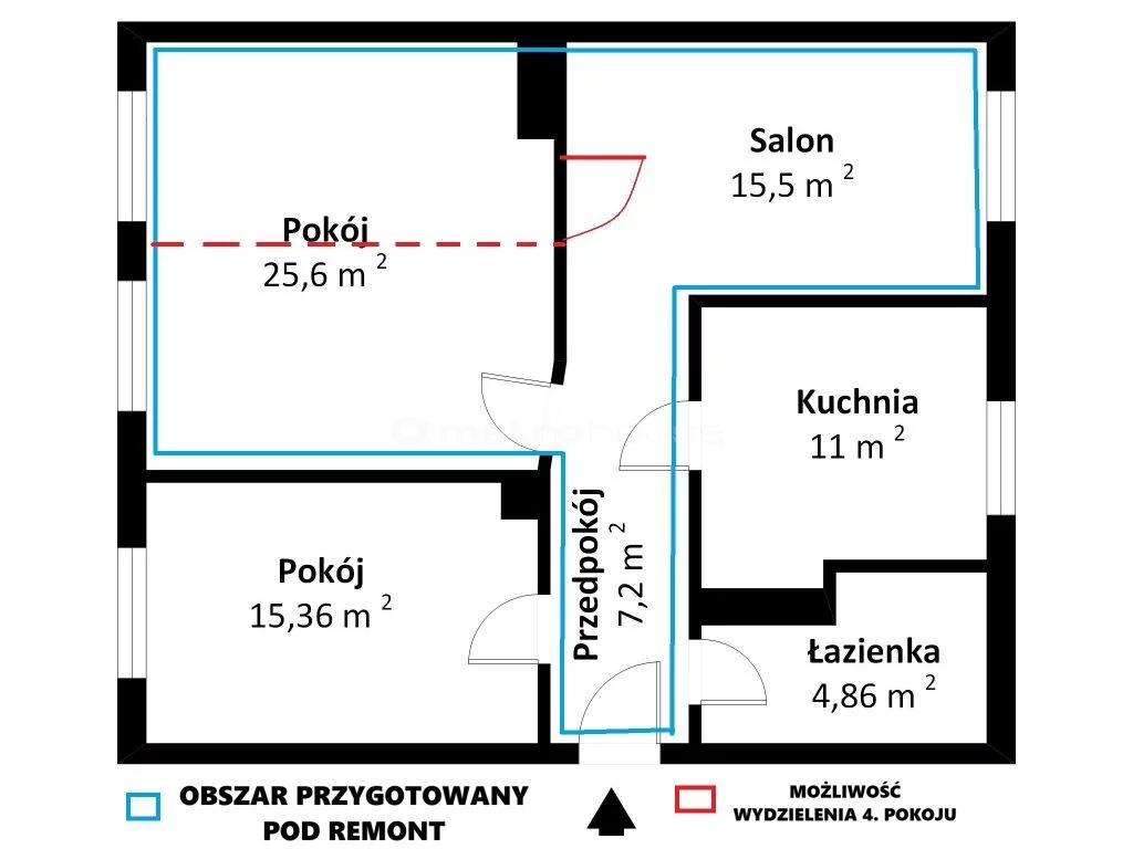 3 pokoje, mieszkanie 80,00 m², piętro 4, oferta nr , SMFICO294, Tczew, Gdańska