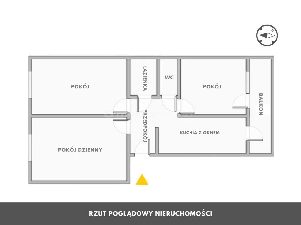 3 pokoje, mieszkanie 72,48 m², piętro 3, oferta nr , SMLISY891, Kołobrzeg, Gierczak