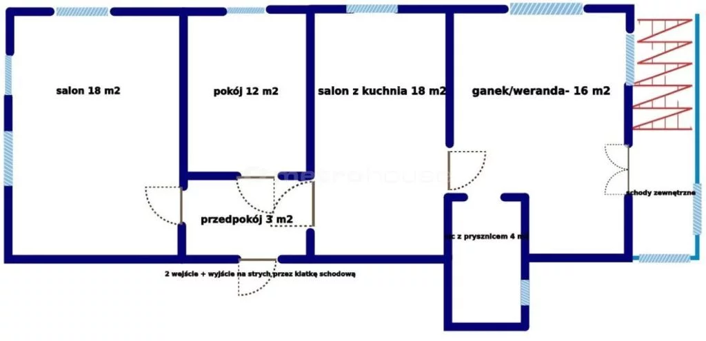 3 pokoje, mieszkanie 91,14 m², piętro 1, oferta nr , SMMENY688, Jugów, Główna