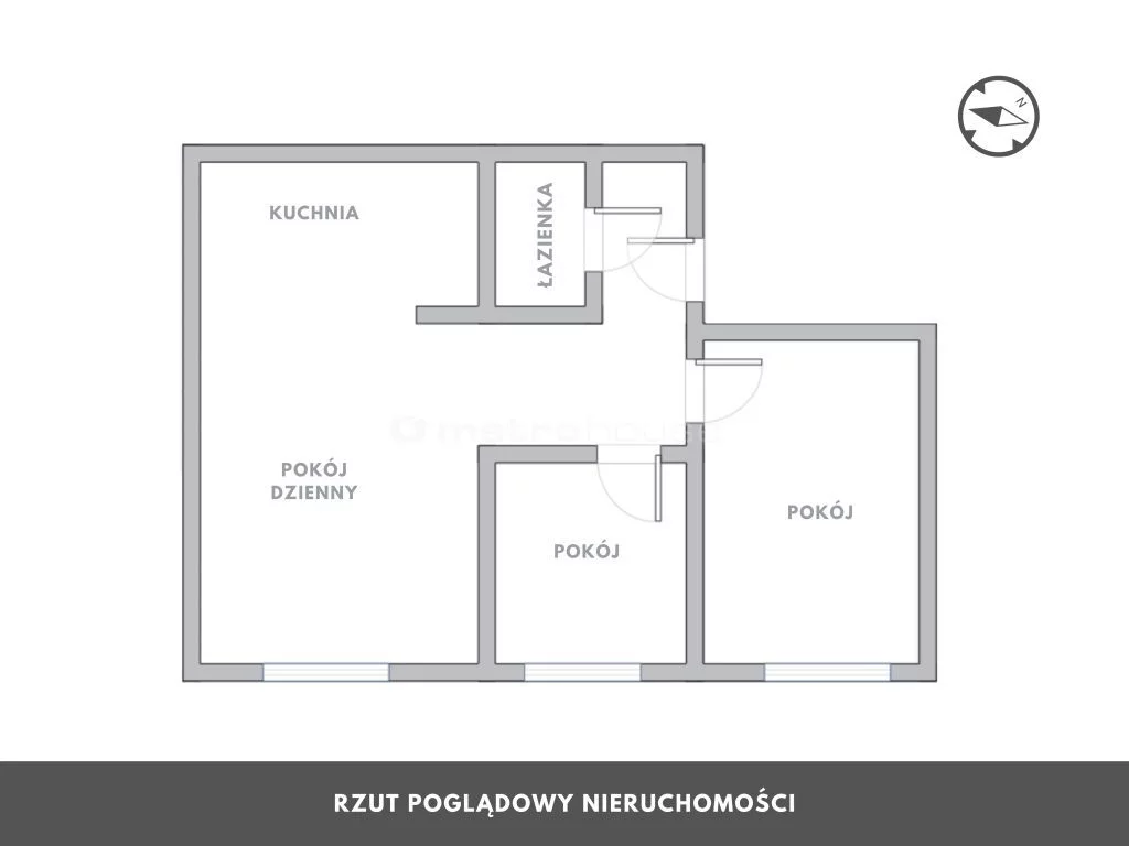3 pokoje, mieszkanie 46,50 m², piętro 2, oferta nr , SMSIKA560, Kołobrzeg, Grochowska