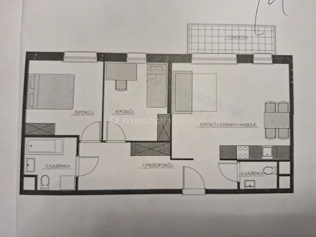 3 pokoje, mieszkanie 64,61 m², piętro 5, oferta nr , SMVIPY377, Grodzisk Mazowiecki