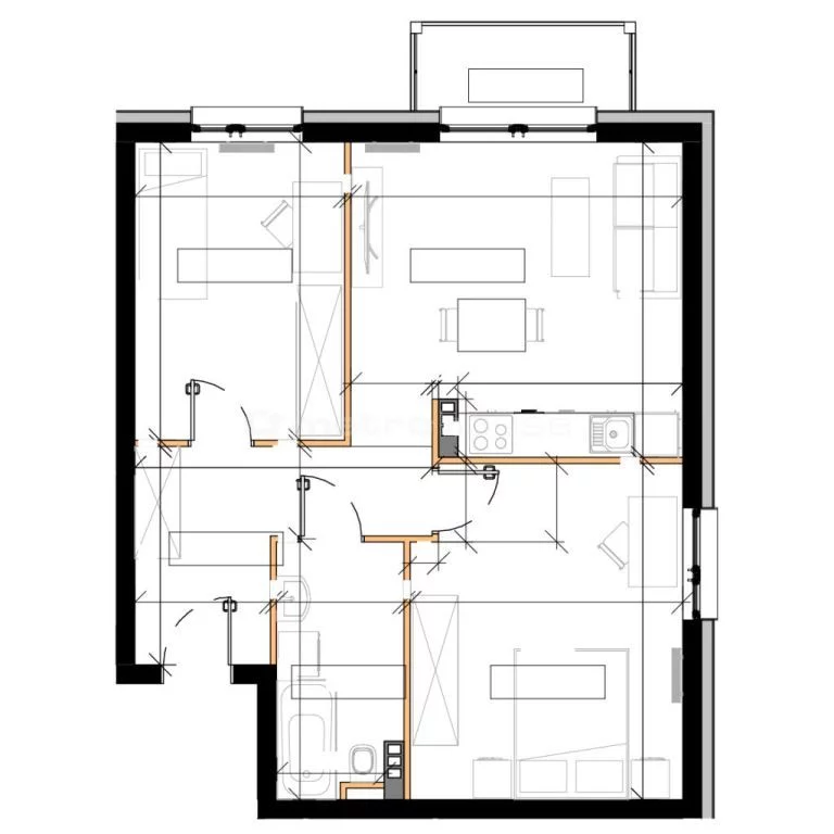3 pokoje, mieszkanie 58,80 m², piętro 1, oferta nr , DUFA903, Inowrocław