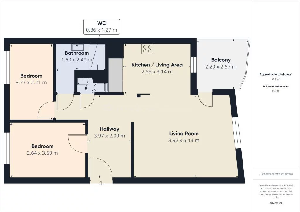 3 pokoje, apartament 64,00 m², piętro 1, oferta nr , SMPOLI997, Jabłonna