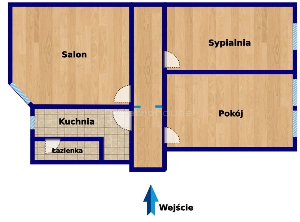 3 pokoje, mieszkanie 82,49 m², piętro 2, oferta nr , SMTUVA570, Bytom, Śródmieście, Jagiellońska