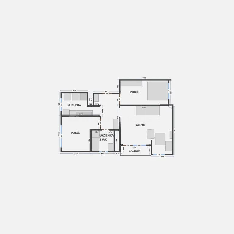 3 pokoje, mieszkanie 52,16 m², piętro 4, oferta nr , SMMANA210, Ruda Śląska, Jana karskiego
