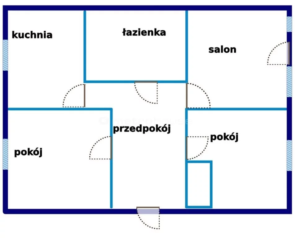 3 pokoje, mieszkanie 51,50 m², piętro 4, oferta nr , SMMAME497, Jelenia Góra