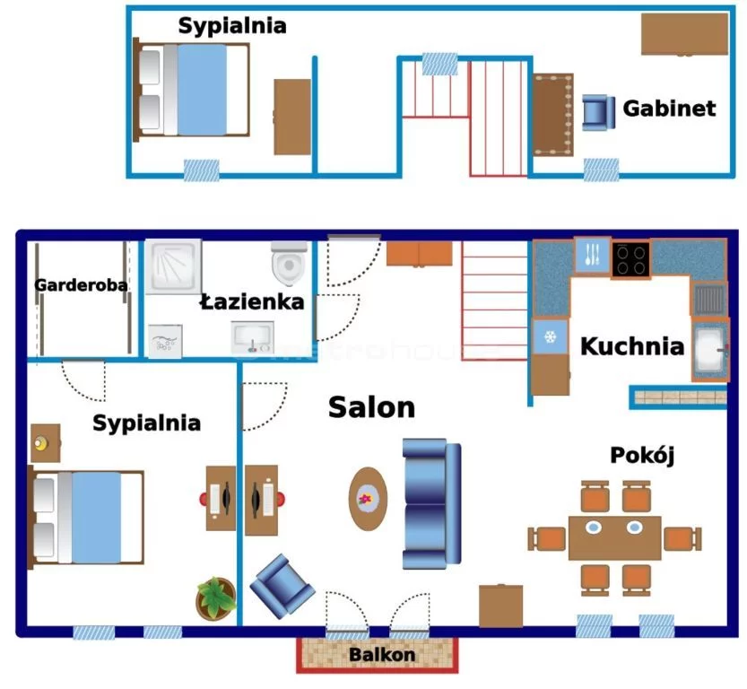 3 pokoje, mieszkanie 83,42 m², piętro 3, oferta nr , SMKAMY681, Jelenia Góra