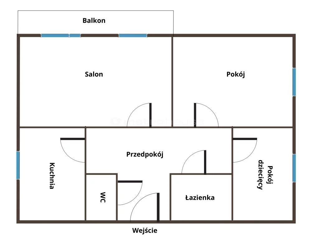 3 pokoje, mieszkanie 63,60 m², piętro 4, oferta nr , SMLUDO100, Syców, Kaliska