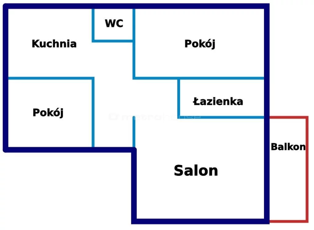 3 pokoje, mieszkanie 59,60 m², piętro 3, oferta nr , HIWY816, Brodnica, Kazimierza Wielkiego