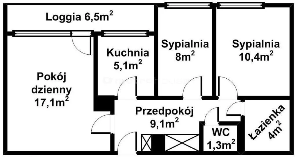 3 pokoje, mieszkanie 54,00 m², piętro 1, oferta nr , NOWA187, Warszawa, Żoliborz, Żoliborz, Klaudyny