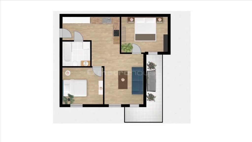 3 pokoje, mieszkanie 58,00 m², piętro 4, oferta nr , BANY092, Kraków, Grzegórzki, Koszykarska