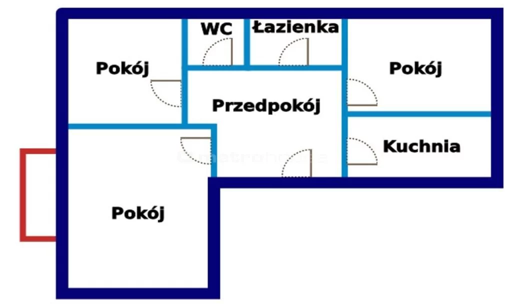 3 pokoje, mieszkanie 60,90 m², piętro 3, oferta nr , SMDAKE527, Krosno