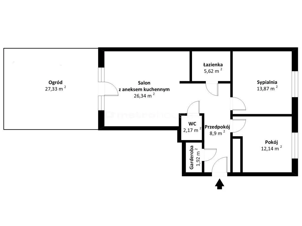 3 pokoje, apartament 73,86 m², piętro 1, oferta nr , SMDUCE259, Gdynia, Legionów