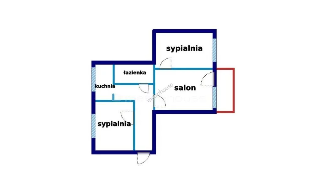 3 pokoje, mieszkanie 46,74 m², piętro 4, oferta nr , SMNOFY599, Ustka, Legionów