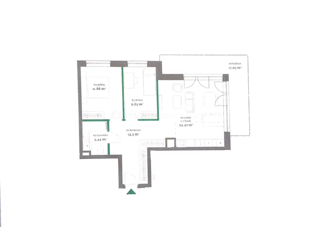 3 pokoje, mieszkanie 65,99 m², piętro 1, oferta nr , SMNEMA534, Lesznowola